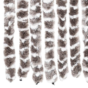 Chenille Insektenschutzvorhang Taupe/Weiß 56x185cm