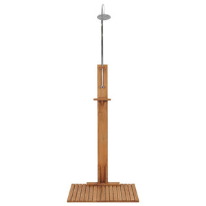 Gartendusche 75x75x210 cm Massivholz Teak
