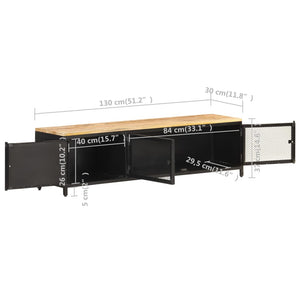 TV-Schrank Mango Massivholz 130 cm