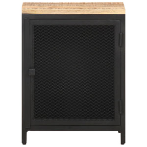vidaXL Table de chevet 40x30x53 cm Bois de manguier massif brut