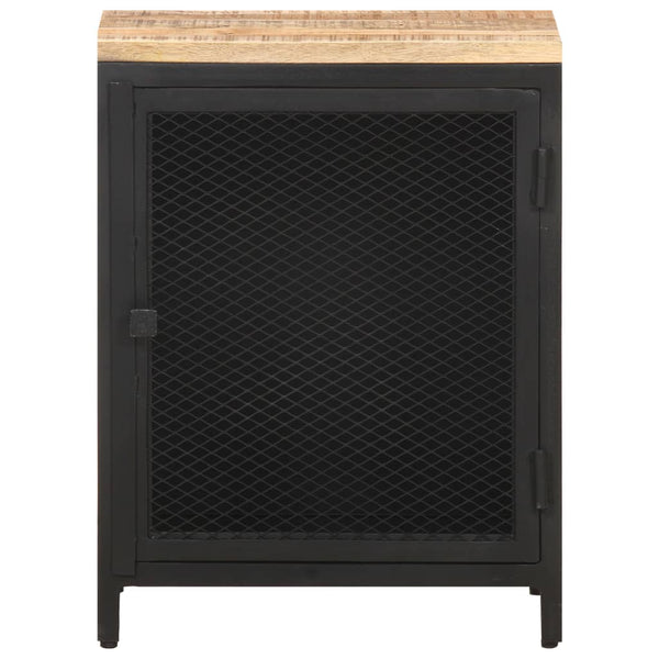 vidaXL Table de chevet 40x30x53 cm Bois de manguier massif brut