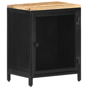 vidaXL Table de chevet 40x30x53 cm Bois de manguier massif brut