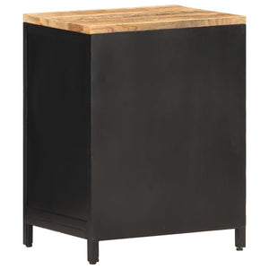 vidaXL Table de chevet 40x30x53 cm Bois de manguier massif brut