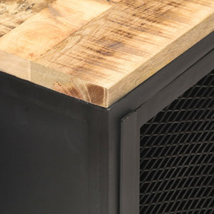 vidaXL Table de chevet 40x30x53 cm Bois de manguier massif brut