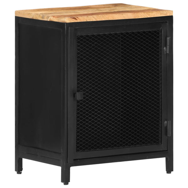 vidaXL Table de chevet 40x30x53 cm Bois de manguier massif brut