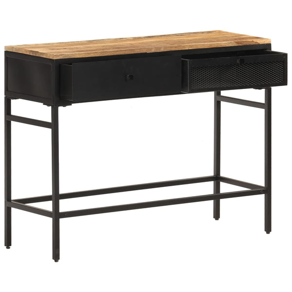 vidaXL Buffet 100x35x77 cm Bois de manguier massif brut