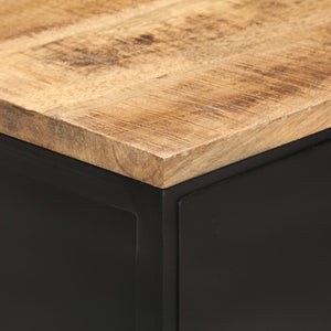 vidaXL Buffet 100x35x77 cm Bois de manguier massif brut