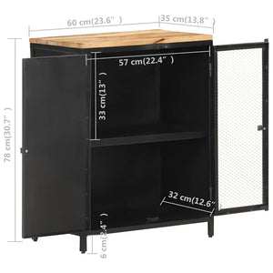 Sideboard aus Mango-Massivholz 60 cm