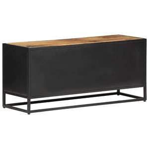 TV-Schrank 90 cm Mangoholz Wiener Geflecht