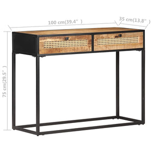 Konsolentisch aus Mangoholz, 100 cm