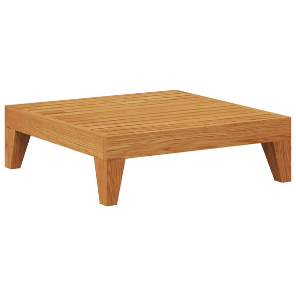 Modular-Fußhocker mit Cremeweißen Kissen Akazie Massivholz