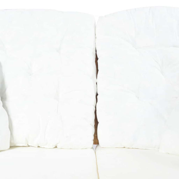 2-Sitzer Rattan Sofa Hellbraun