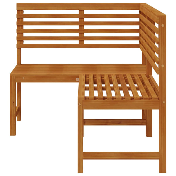 Garten-Eckbank 140 cm Massivholz Akazie