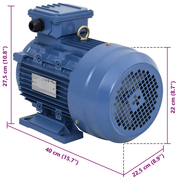 3-Phasen-Elektromotor Aluminium 4 kW 5,5 PS 2-Polig 2840 U/min