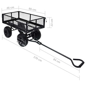 250 kg Gartenwagen - Schwarz