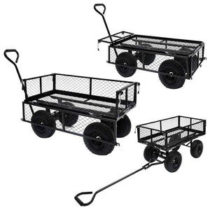 250 kg Gartenwagen - Schwarz