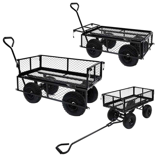 250 kg Gartenwagen - Schwarz