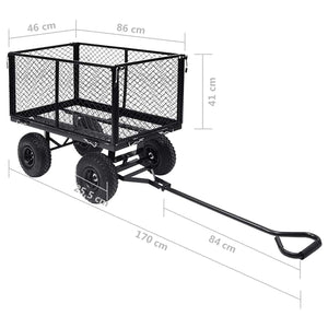 Gartenwagen Schwarz 350 kg