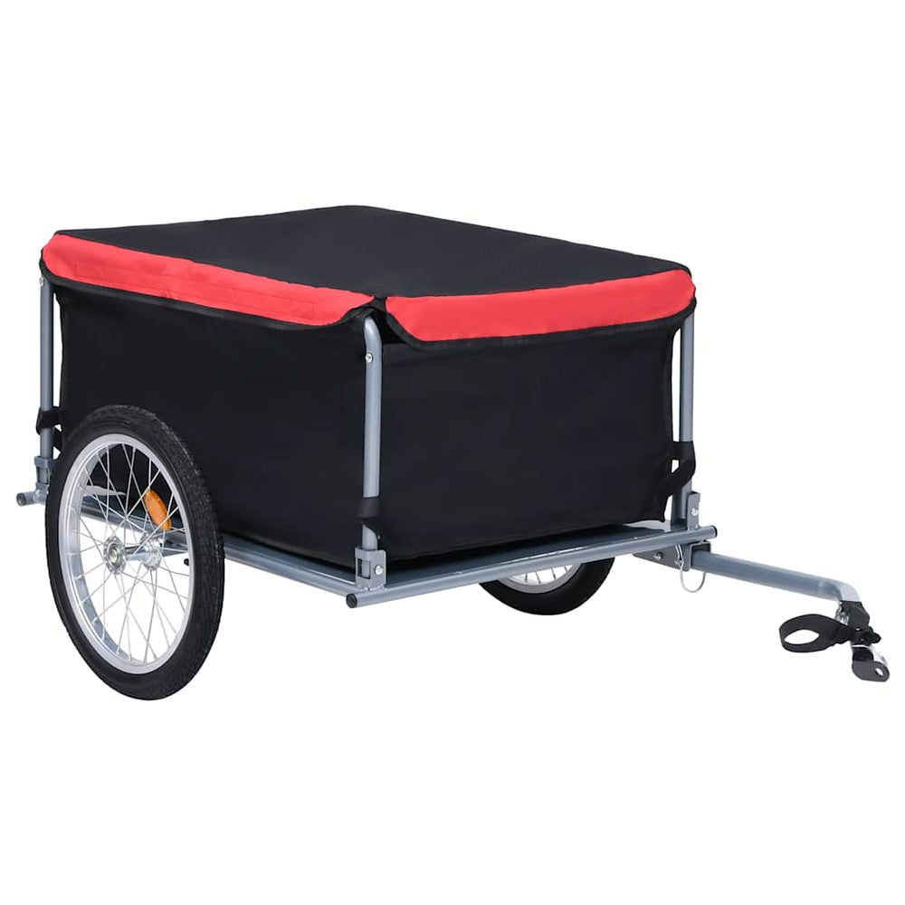 Fahrradanhänger - Schwarz & Rot, 65 kg