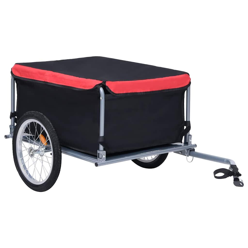 Fahrradanhänger - Schwarz & Rot, 65 kg