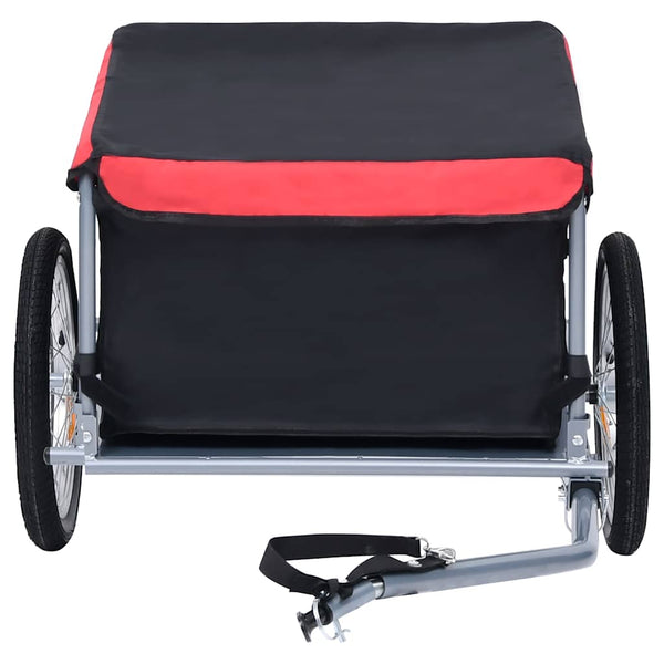 Fahrradanhänger - Schwarz & Rot, 65 kg
