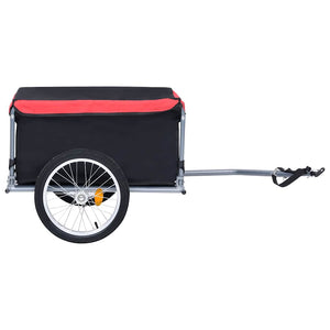 Fahrradanhänger - Schwarz & Rot, 65 kg
