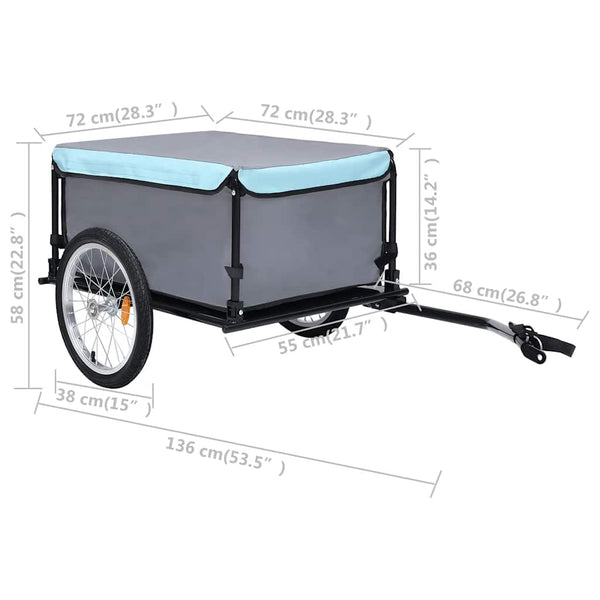 Fahrradanhänger - 65 kg Kapazität