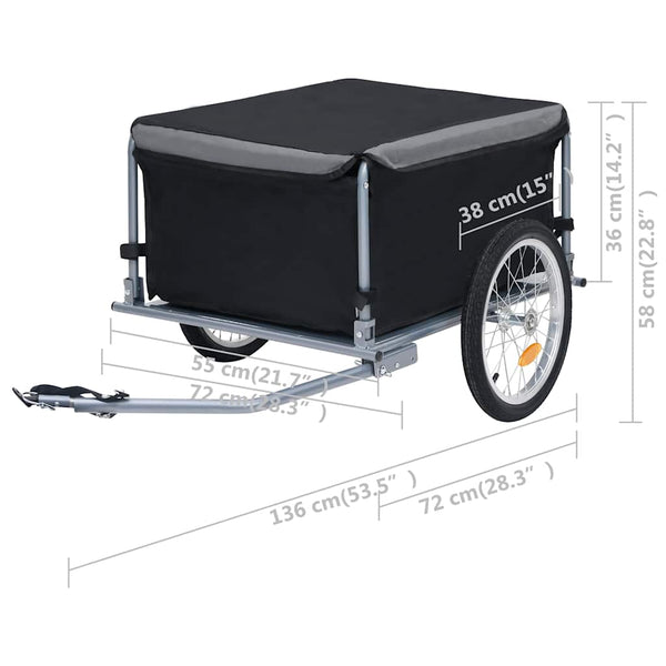 Fahrradanhänger - 65 kg Kapazität