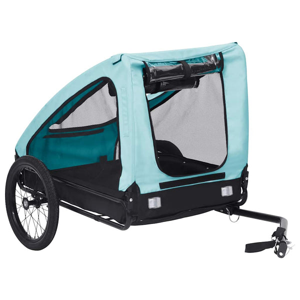 Fahrradanhänger für Hunde – Blau & Schwarz