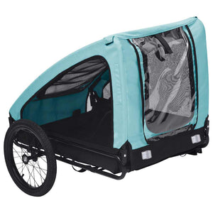 Fahrradanhänger für Hunde – Blau & Schwarz