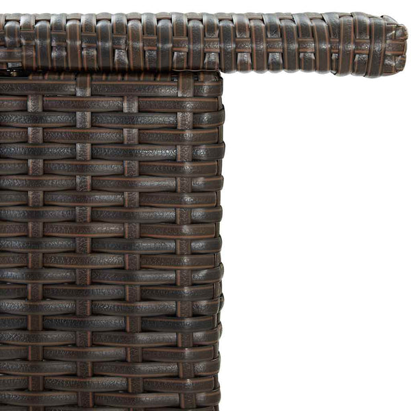 Garten-Bartisch Braun 120x55x110 cm Poly Rattan