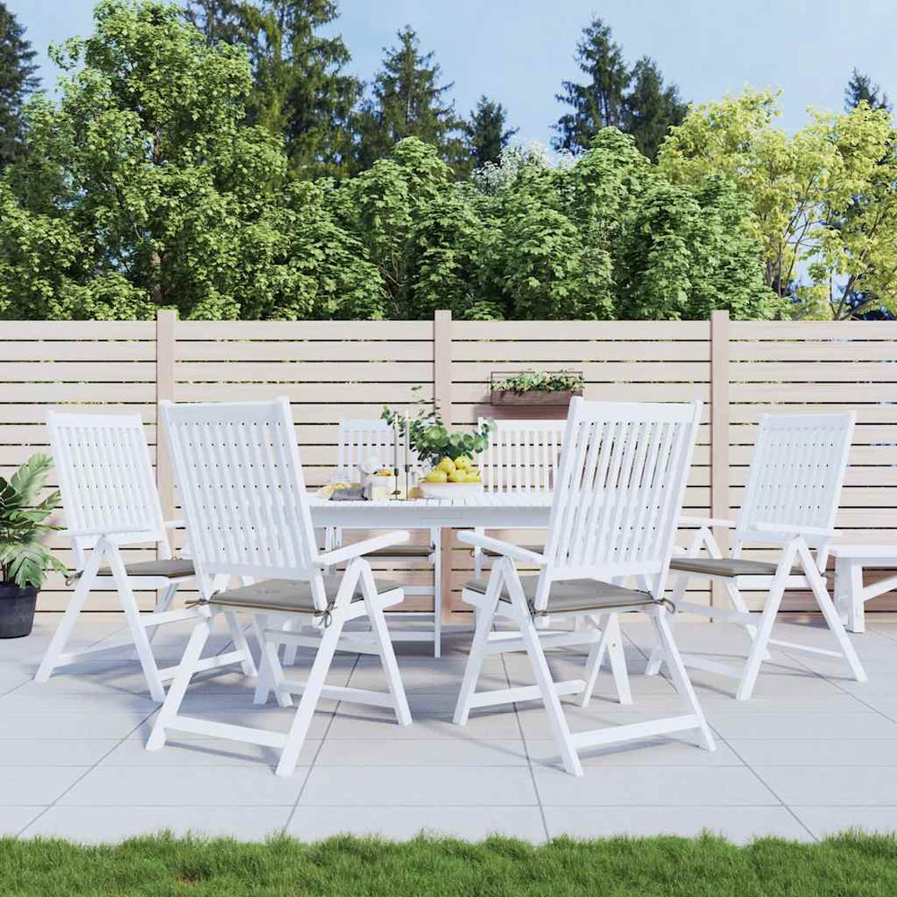 vidaXL Garden Chair Cushions 6 pcs Grey 40x40x4 cm Oxford Fabric
