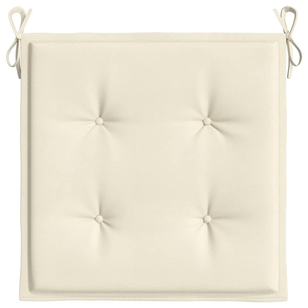 Gartenstuhl-Kissen 2 Stk. Creme 40x40x4 cm Oxford-Gewebe