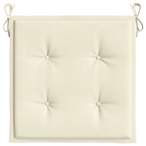 Gartenstuhl-Kissen 6 Stk. Creme 40x40x4 cm Oxford-Gewebe