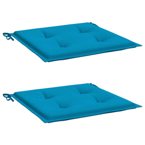 Gartenstuhl-Kissen 2 Stk. Blau 40x40x4 cm Oxford-Gewebe