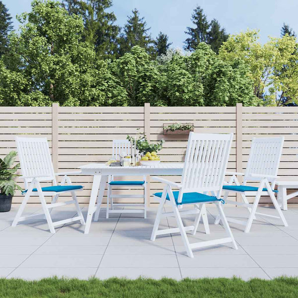 Gartenstuhl-Kissen 6 Stk. Blau 40x40x4 cm Oxford-Gewebe