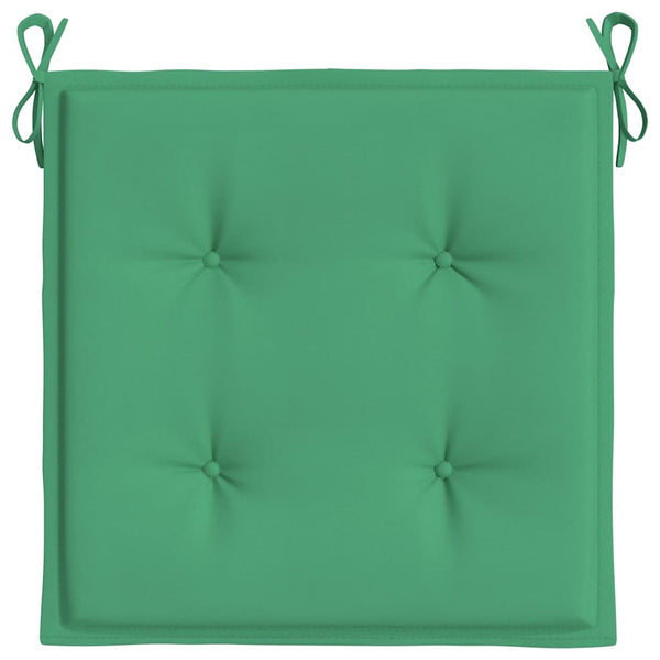 Gartenstuhl-Kissen 2 Stk. Grün 40x40x4 cm Oxford-Gewebe