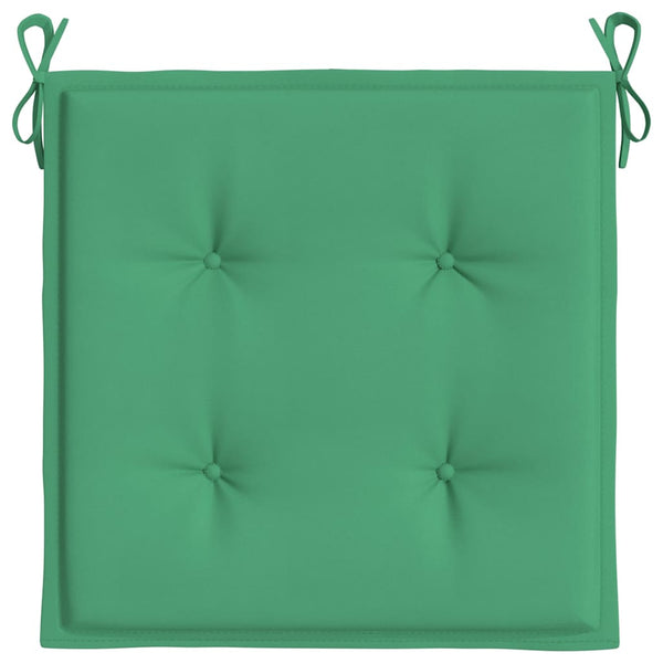 Gartenstuhl-Kissen 6 Stk. Grün 40x40x4 cm Oxford-Gewebe