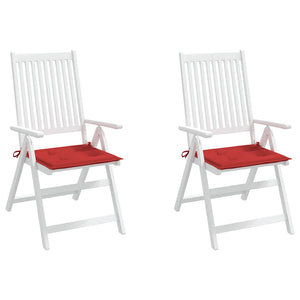 Gartenstuhl-Kissen 2 Stk. Rot 40x40x4 cm Oxford-Gewebe