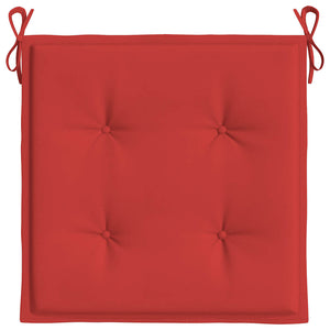 Gartenstuhl-Kissen 2 Stk. Rot 40x40x4 cm Oxford-Gewebe