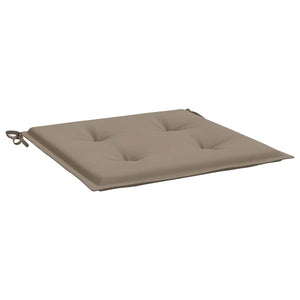 Gartenstuhl-Kissen 2 Stk. Taupe 40x40x4 cm Oxford-Gewebe