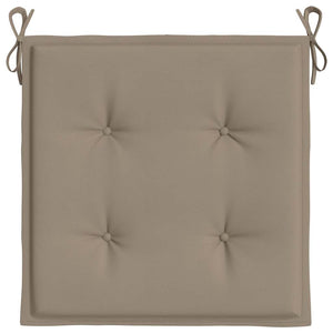 Gartenstuhl-Kissen 2 Stk. Taupe 40x40x4 cm Oxford-Gewebe