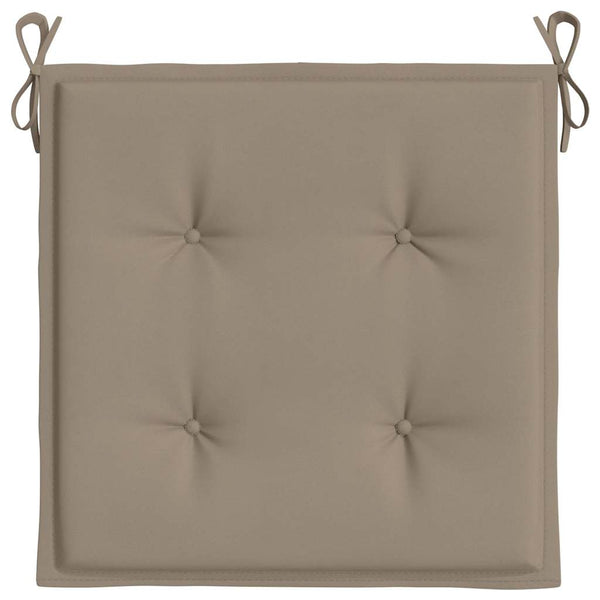 Gartenstuhl-Kissen 2 Stk. Taupe 40x40x4 cm Oxford-Gewebe