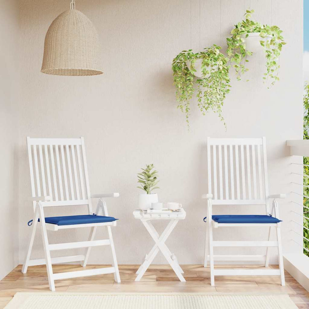 vidaXL Garden Chair Cushions 2 pcs. Royal Blue 40x40x4 cm Oxford Fabric