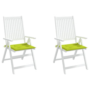 Gartenstuhl-Kissen 2 Stk. Knallgrün 40x40x4 cm Oxford-Gewebe