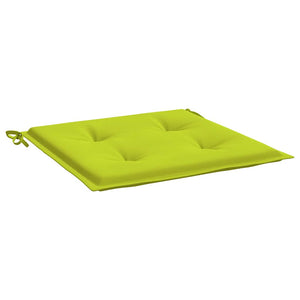 Gartenstuhl-Kissen 2 Stk. Knallgrün 40x40x4 cm Oxford-Gewebe