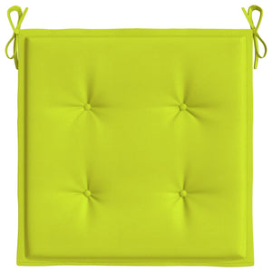 Gartenstuhl-Kissen 2 Stk. Knallgrün 40x40x4 cm Oxford-Gewebe
