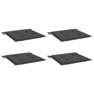 Gartenstuhl-Kissen 4 Stk. Anthrazit 50x50x3 cm Oxford-Gewebe
