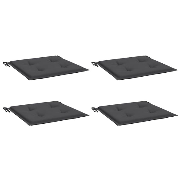 Gartenstuhl-Kissen 4 Stk. Anthrazit 50x50x3 cm Oxford-Gewebe