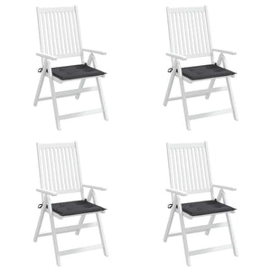 Gartenstuhl-Kissen 4 Stk. Anthrazit 50x50x3 cm Oxford-Gewebe